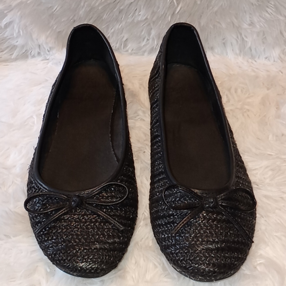 Nine West Black Ballet Flats Sz. 9.5M
